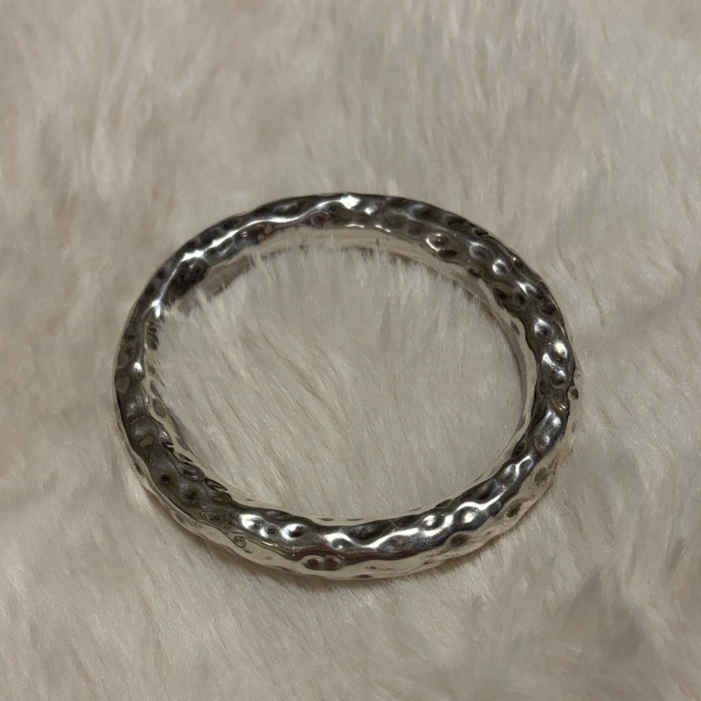 Silpada Sterling Silver Hammered Bangle Bracelet